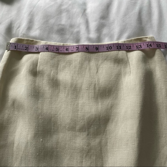 Escada Silk Linen Pencil Skirt Size 38 - Picture 5 of 8